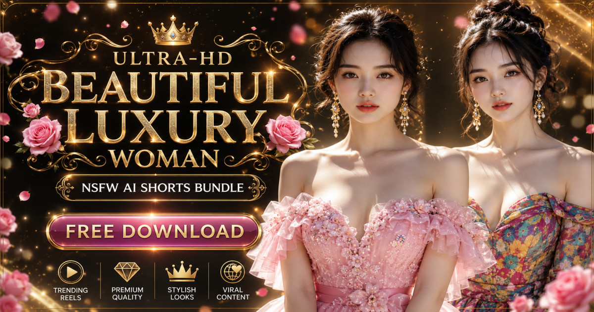 Product featured image Beautiful Luxury Girl AI Short Video Bundle PLR - Codeintra