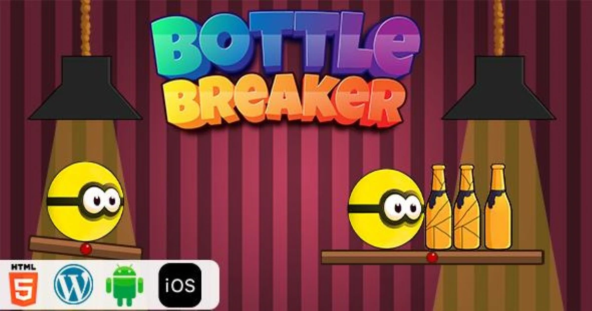 Bottle Breaker - HTML5 Construct3 Game - Codeintra