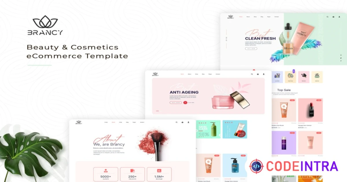 Brancy - Cosmetic & Beauty Salon Website Template - Codeintra