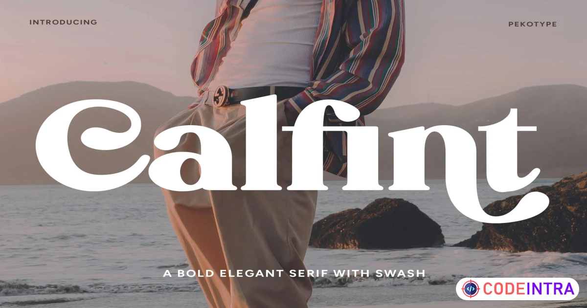 Calfint - Bold Serif Font - Codeintra