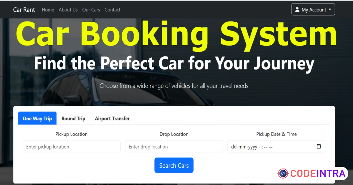 Car Booking PHP Script - One Way / Two Way Trip - Codeintra
