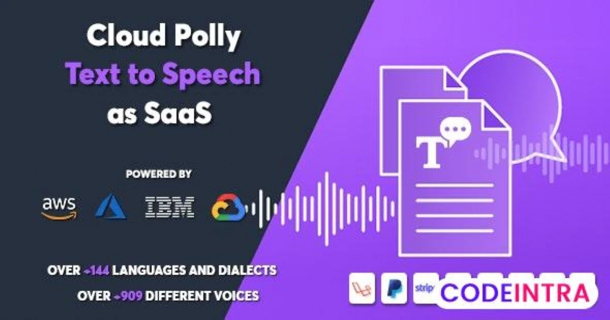 Cloud Polly - Ultimate Text to Speech as SaaS - Codeintra