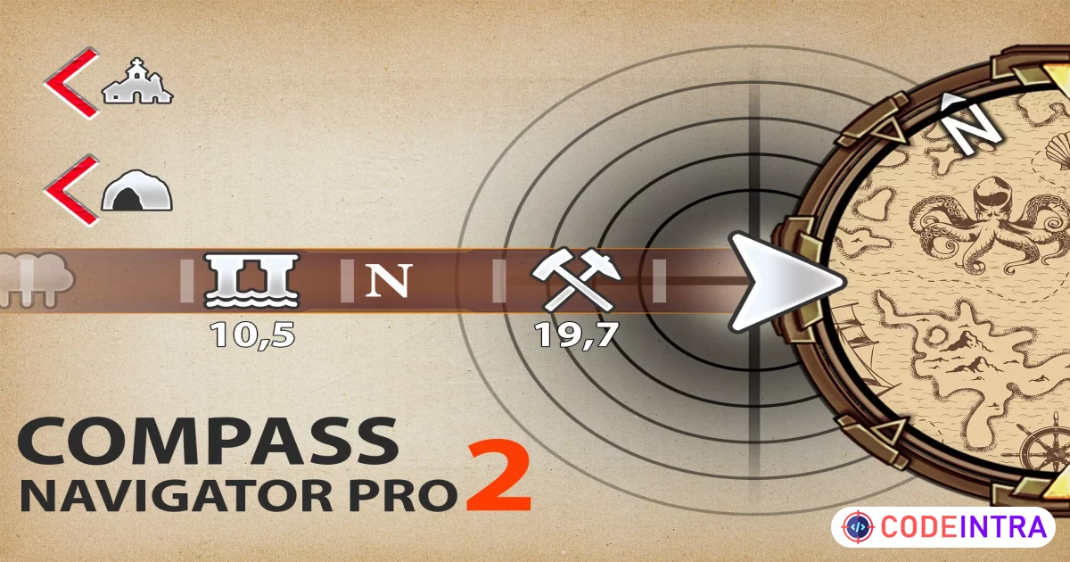 Compass Navigator Pro 2 | GUI Tools | Unity Assets - Codeintra