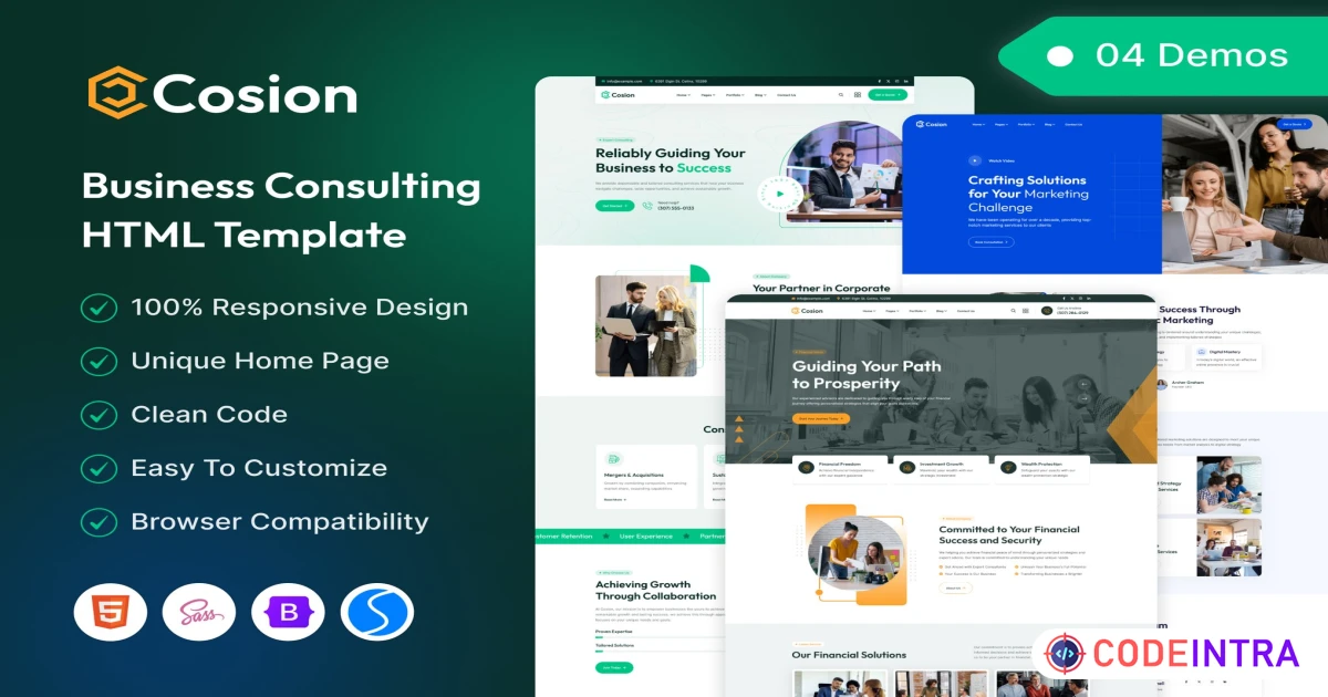 Cosion - Business Consulting HTML Template - Codeintra