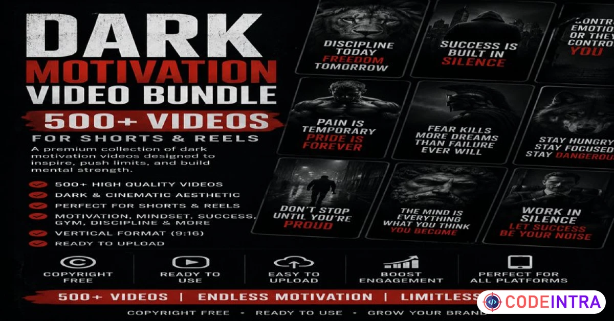 Product featured image DARK MOTIVATION BUNDLE - Codeintra