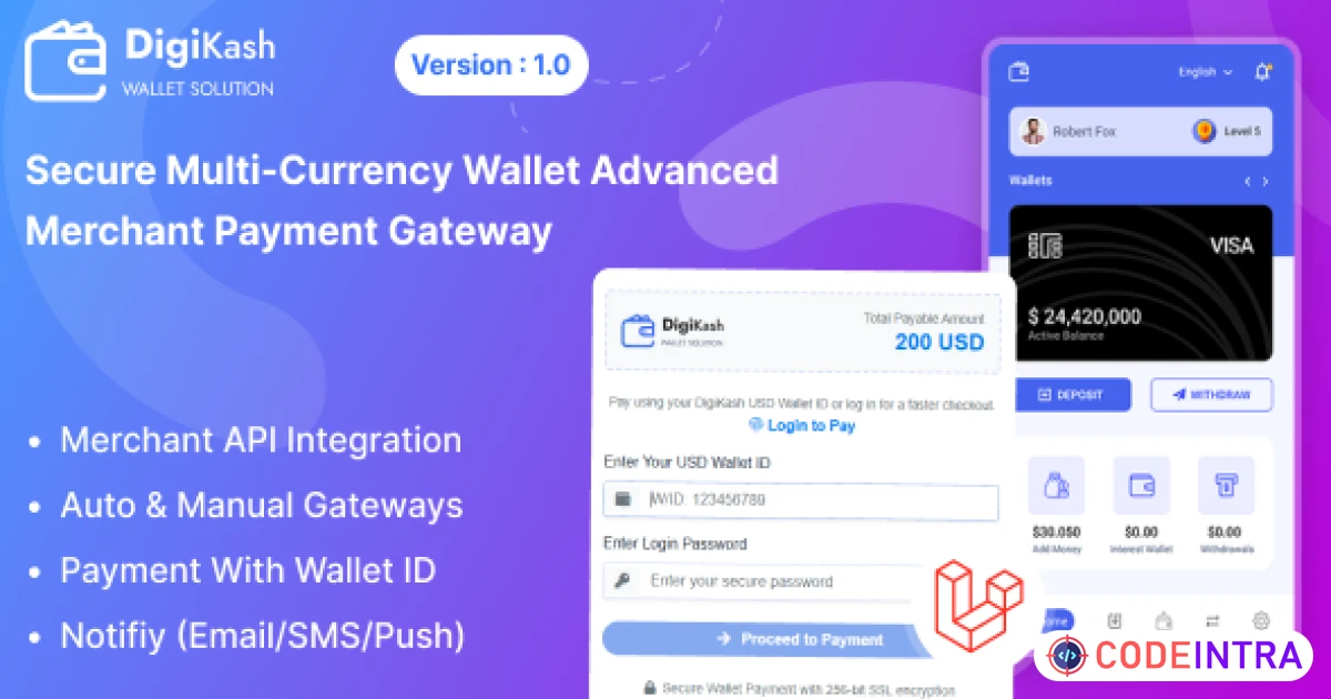 DigiKash - Secure Payments & Advanced Merchant Gateway - Codeintra