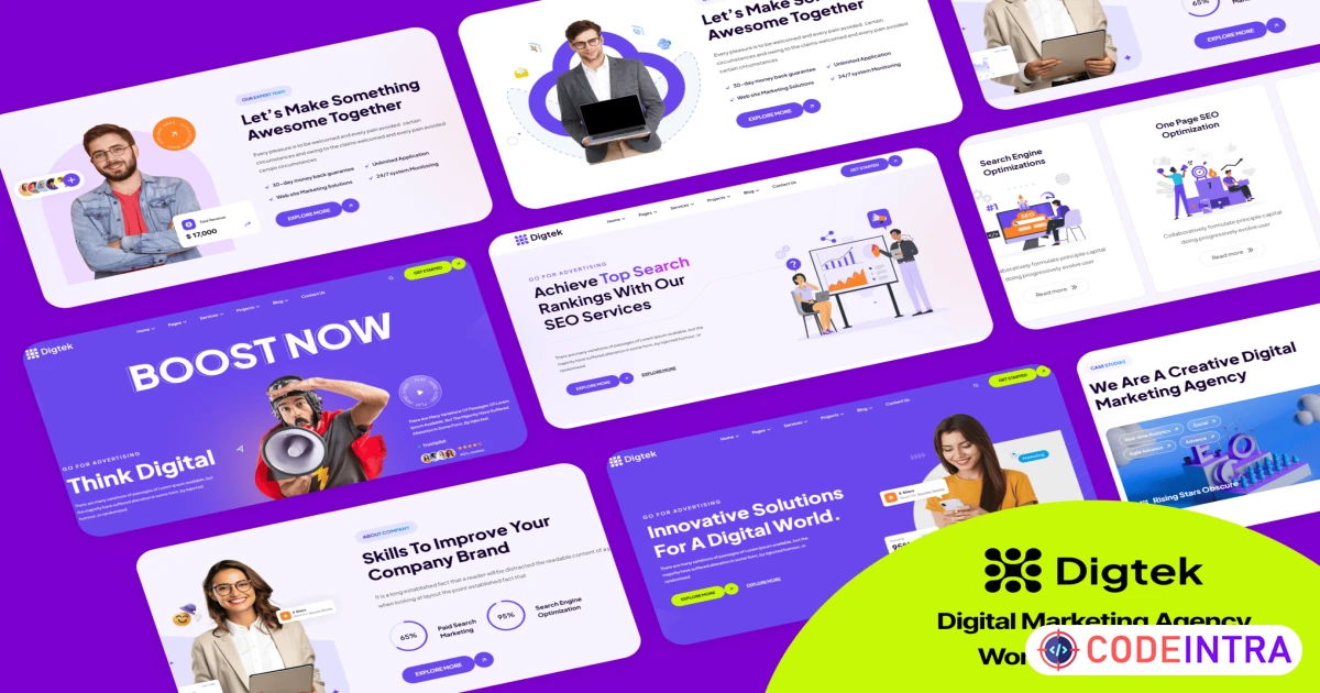 Digital Marketing Agency WordPress Theme - Codeintra