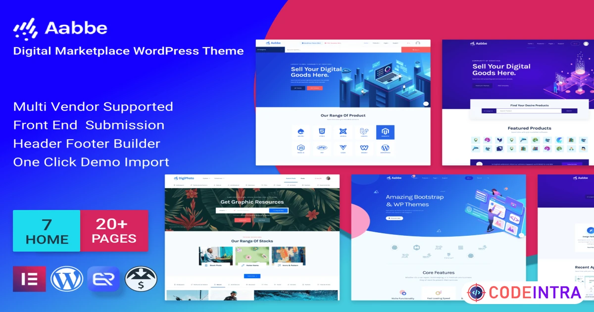 Digital Marketplace Theme - Codeintra