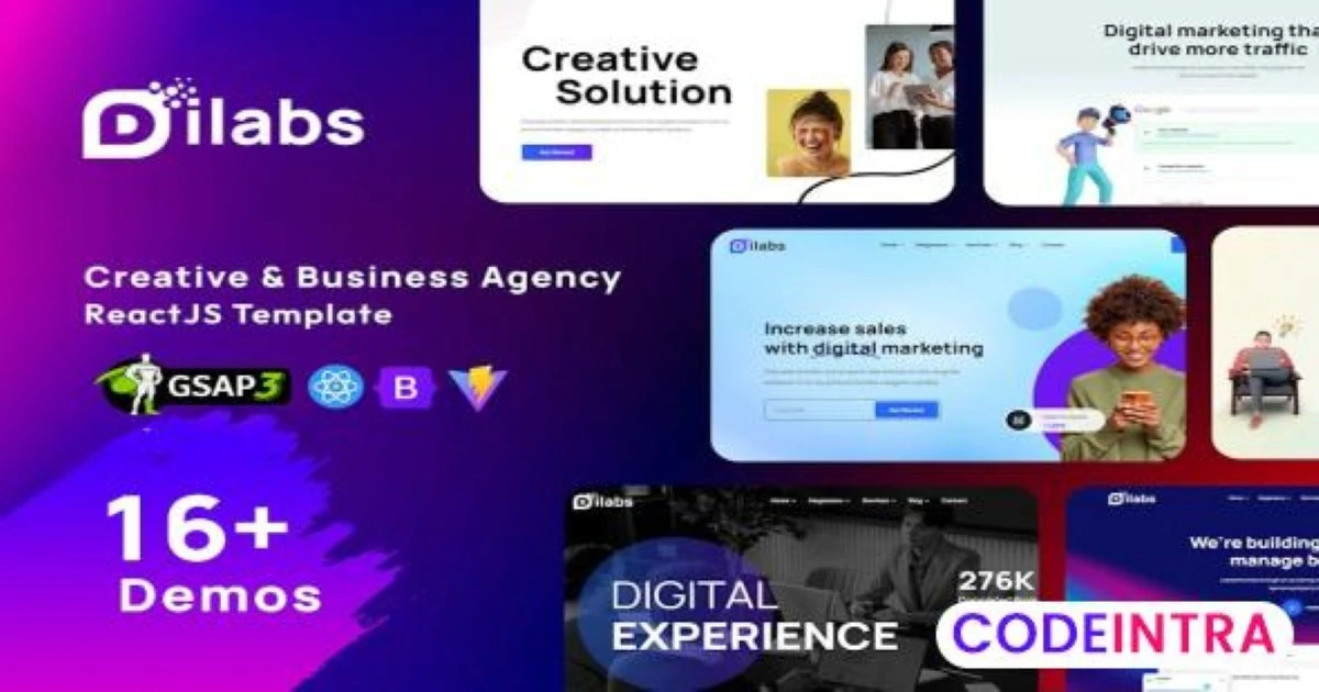 Dilabs - Creative Agency React Template - Codeintra