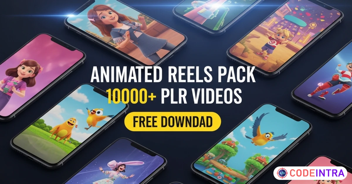 Product featured image Done-For-You Animated Reels Bundle for Viral Short Videos - Codeintra