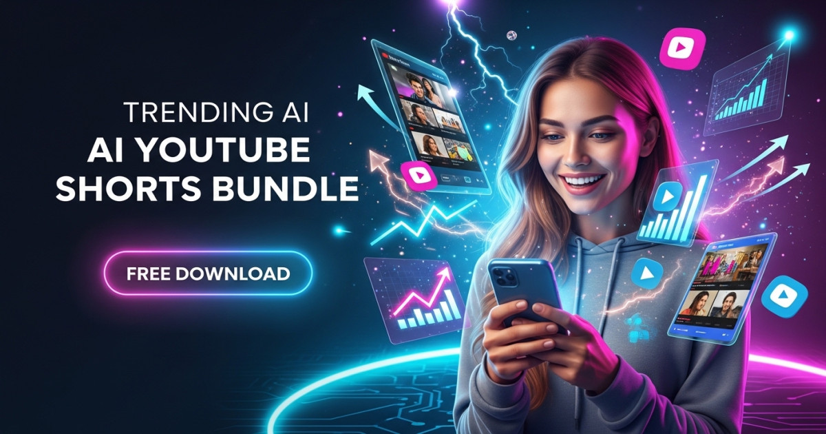 Product featured image Download Trending AI YouTube Shorts Bundle Free - No Watermark 2026 Edition - Codeintra