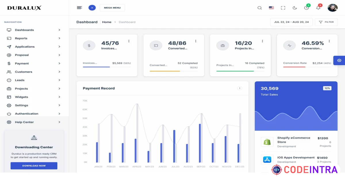 Duralux - Admin & Dashboard Next JS Template - Codeintra