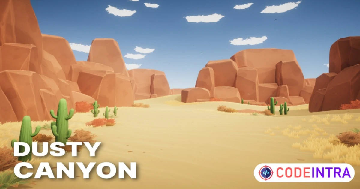 Dusty Canyon - Stylized Desert Environment | 3D Landscapes | Unity Assets - Codeintra