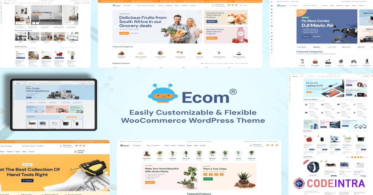 Product featured image Ecom - Multipurpose WooCommerce WordPress Theme - Codeintra