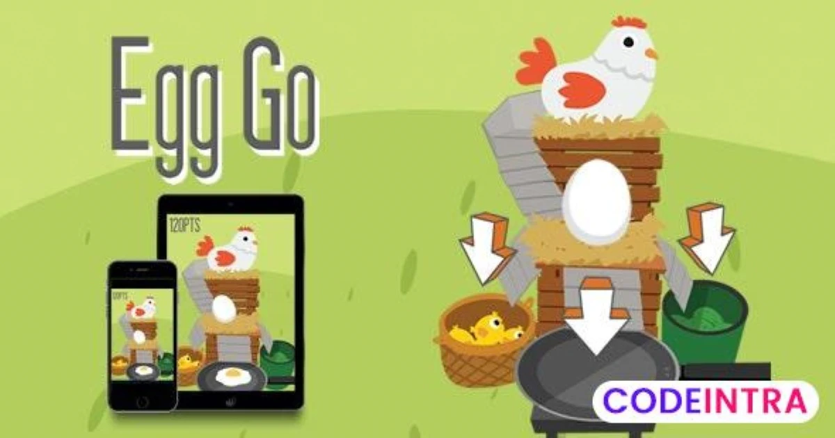 Egg Go - HTML5 Game - Codeintra