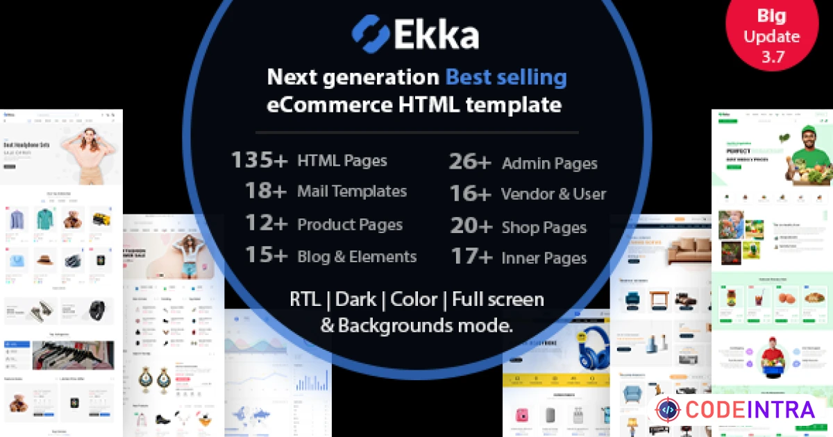 Ekka - Ecommerce HTML Template + Admin Dashboard - Codeintra