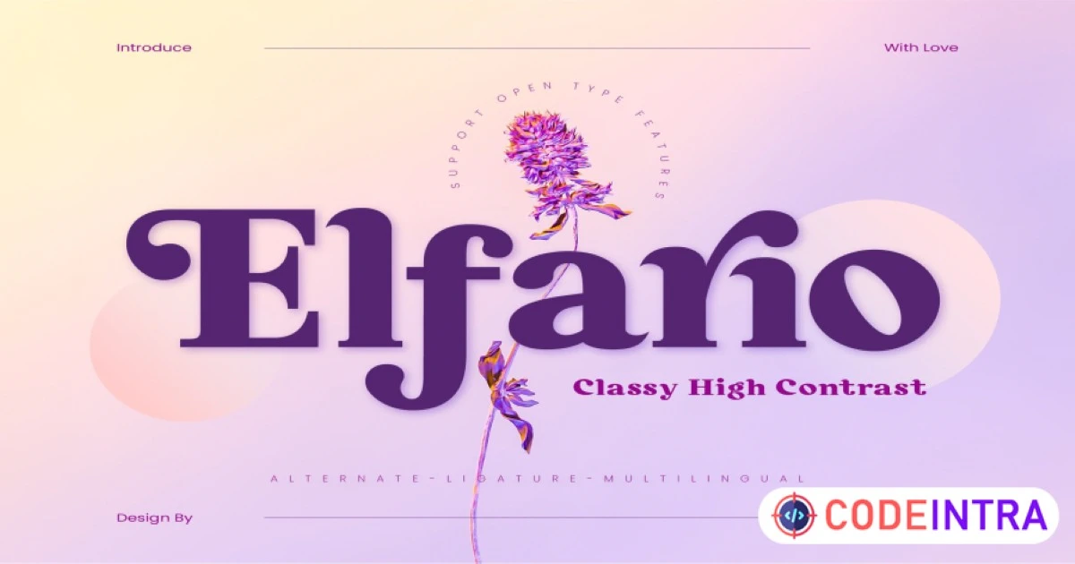 Elfario Font - Premium Elegant Design - Codeintra