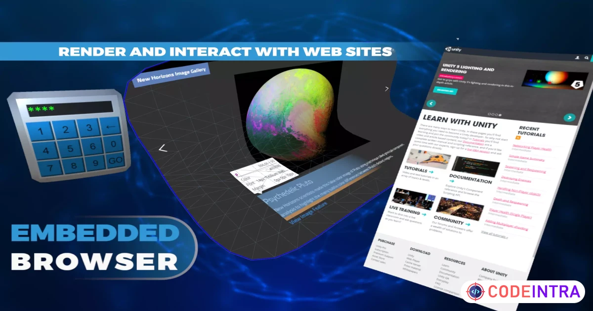 Embedded Browser | GUI Tools | Unity Assets - Codeintra