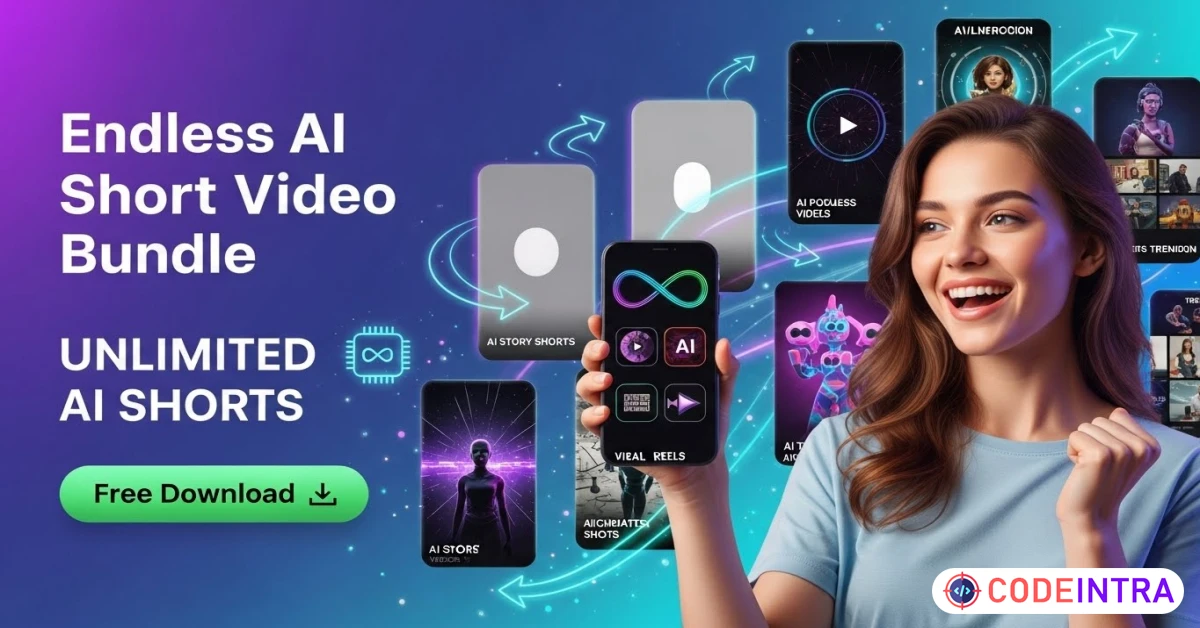 Product featured image Endless AI Short Video Bundle for Reels & YouTube - Codeintra