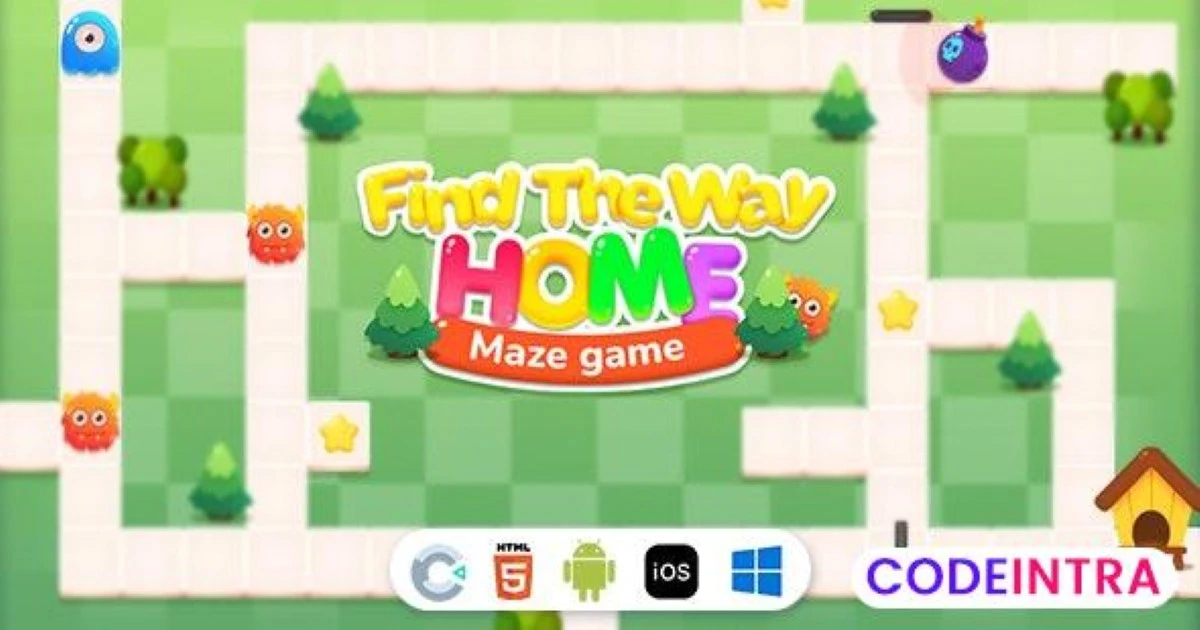 Find The Way Home Mage Game [ Construct 3 , HTML5  - Codeintra