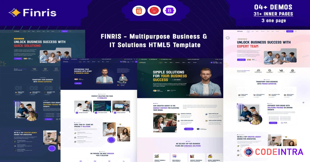 Finris - Multipurpose Business HTML5 Template - Codeintra