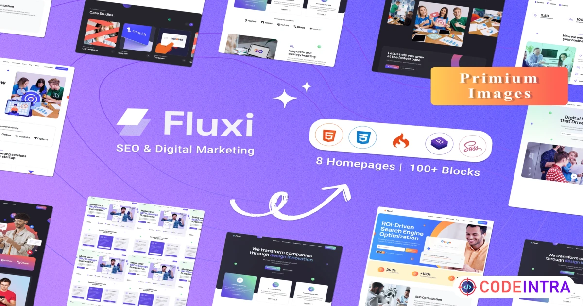 Fluxi - SEO Digital Marketing CodeIgniter Template - Codeintra