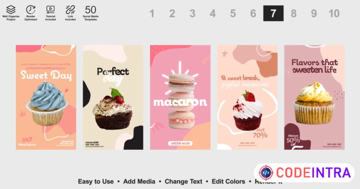 Food Box Instagram Reels HD Quality Adobe Premier Pro - Codeintra
