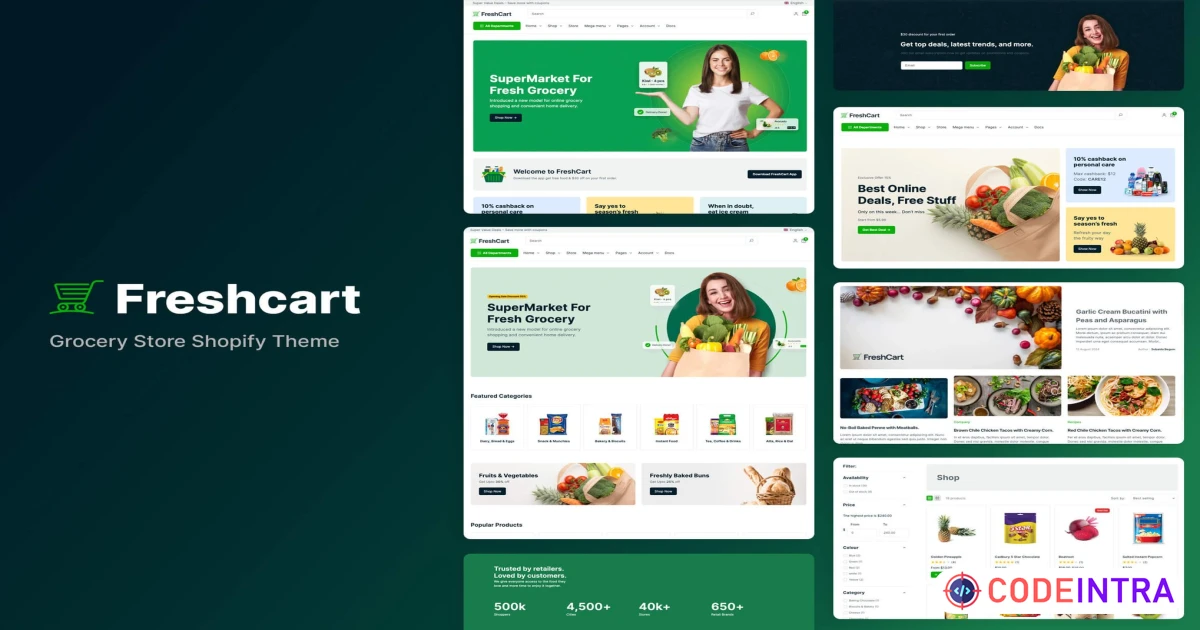 Freshcart – Grocery Store Shopify Theme - Codeintra