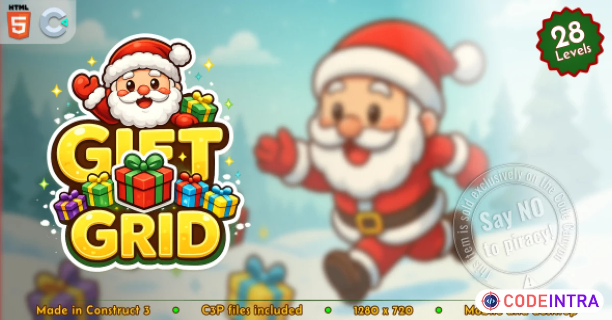 Product featured image Gift Grid - HTML5 Casual game - Codeintra
