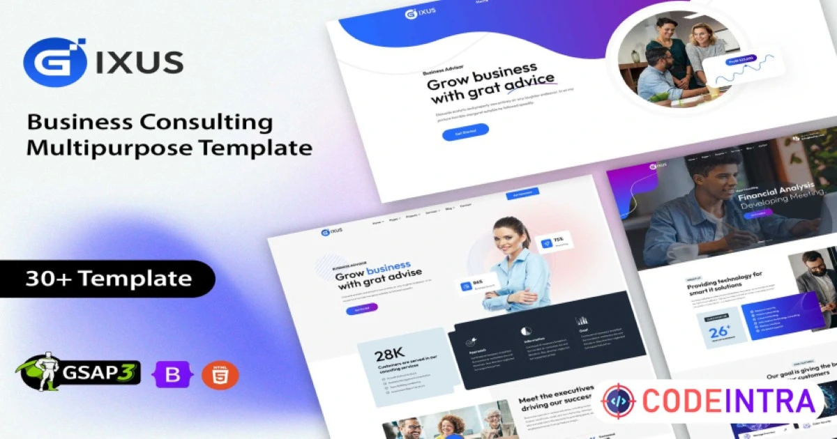 Gixus - Business Consulting HTML Template - Codeintra