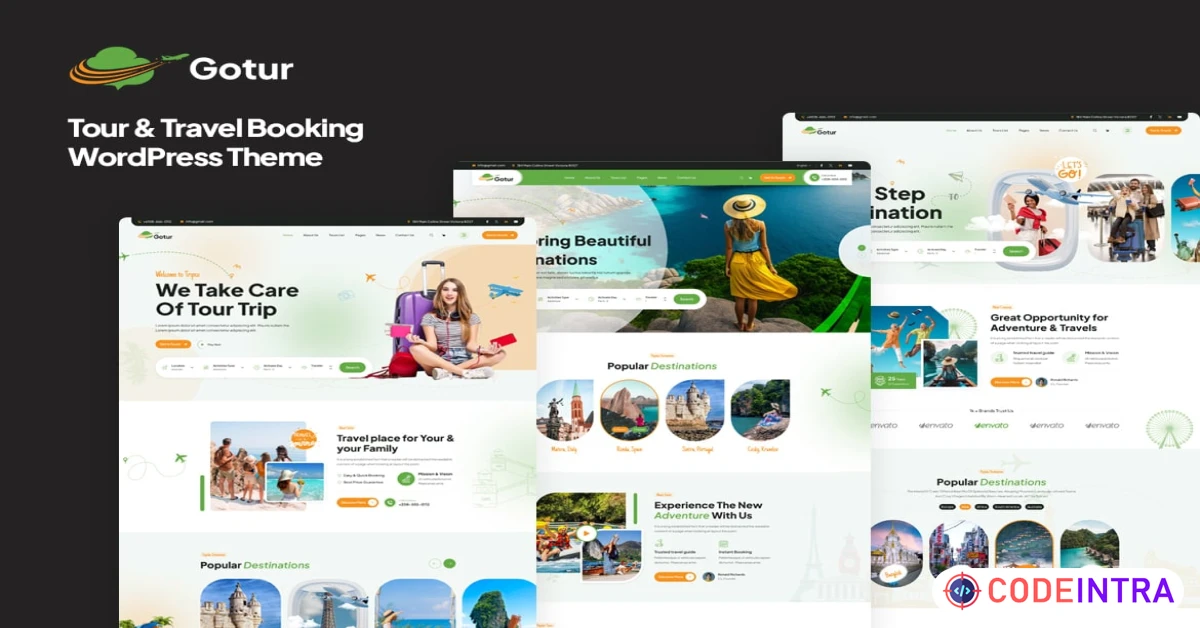 Product featured image Gotur - Tour & Travel Booking WordPress Theme - Codeintra