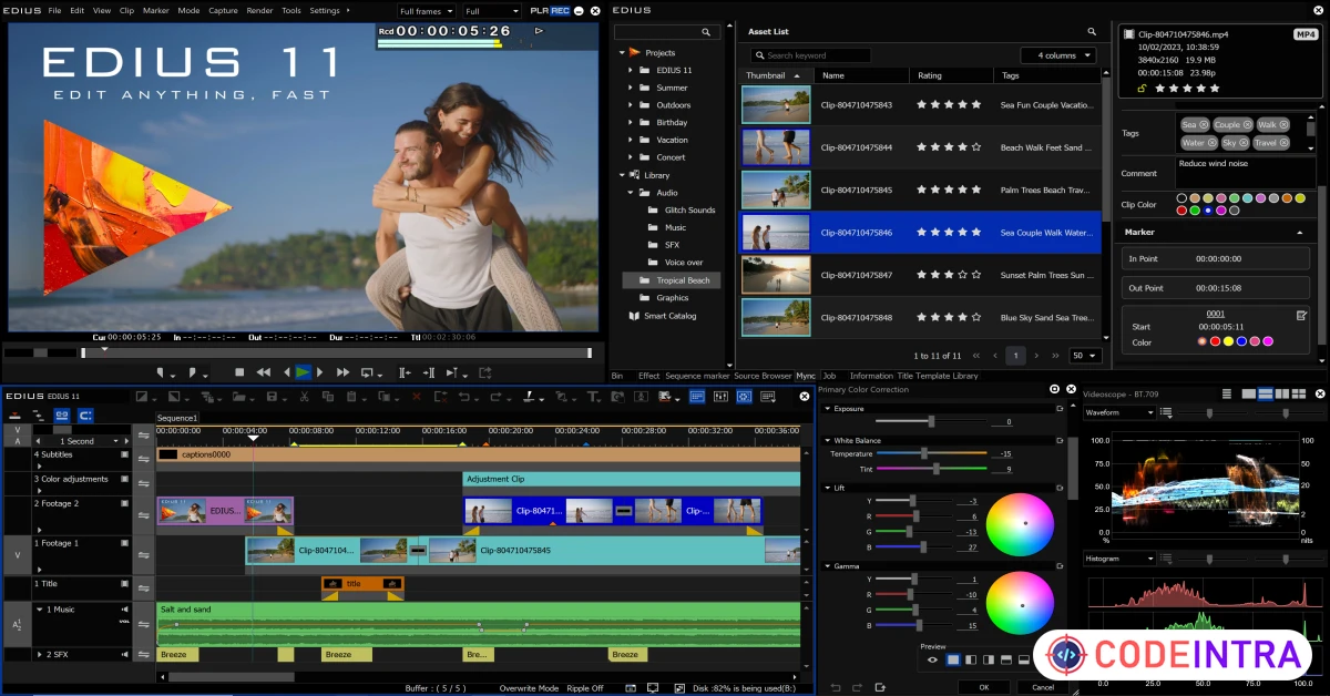 Product featured image Grass Valley EDIUS Pro Free Download - Codeintra