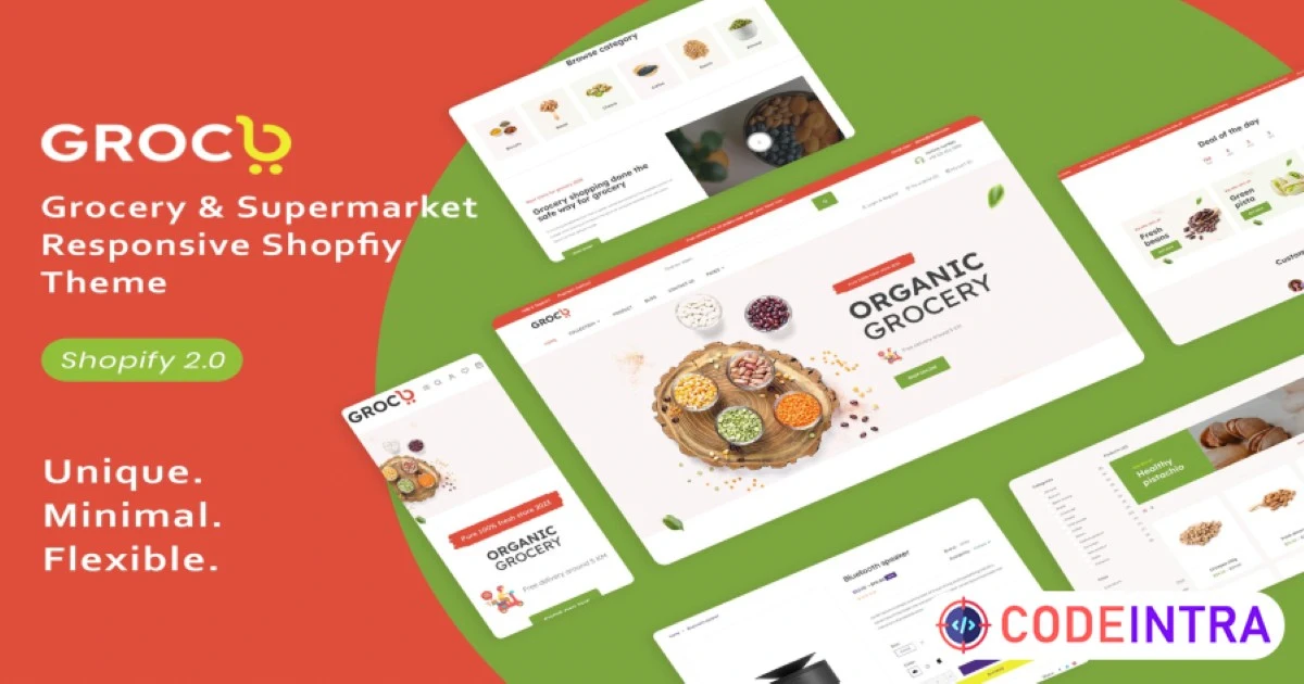 Groco - Grocery & Supermarket Shopify Theme - Codeintra
