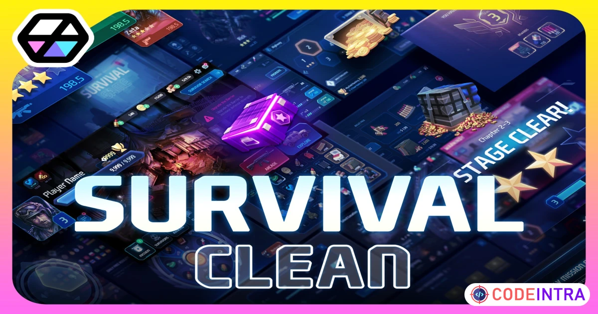 GUI Pro - Survival Clean | 2D GUI | Unity Assets - Codeintra
