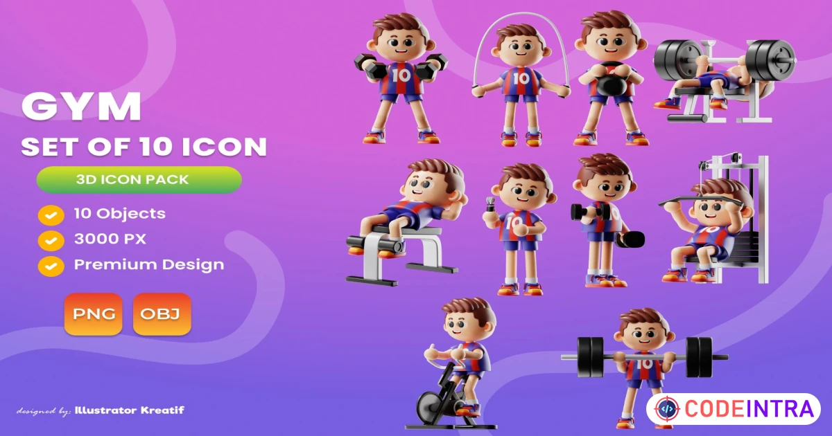 Gym Football Player in PNG & OBJ 3000px - Codeintra