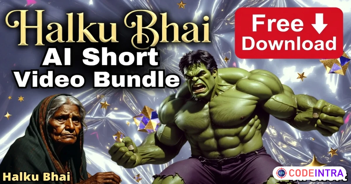 Product featured image Halku Bhai AI Short Video Bundle Download - Codeintra