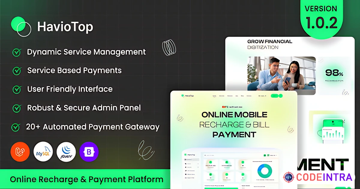 HavioTop - Online Recharge & Payment Platform - Codeintra