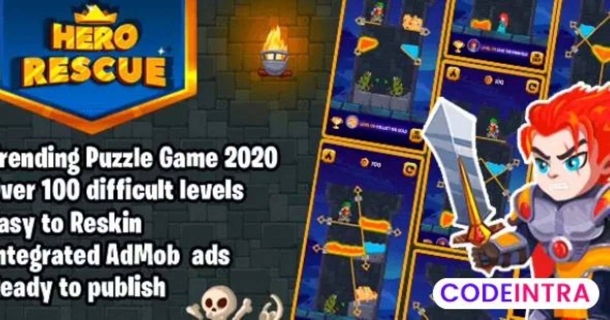 Hero Rescue 2 Trending Puzzle Game 2020 - Codeintra