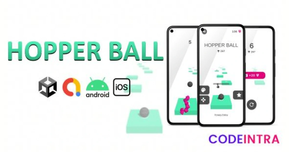 Hopper Ball (Unity + Admob) - Codeintra