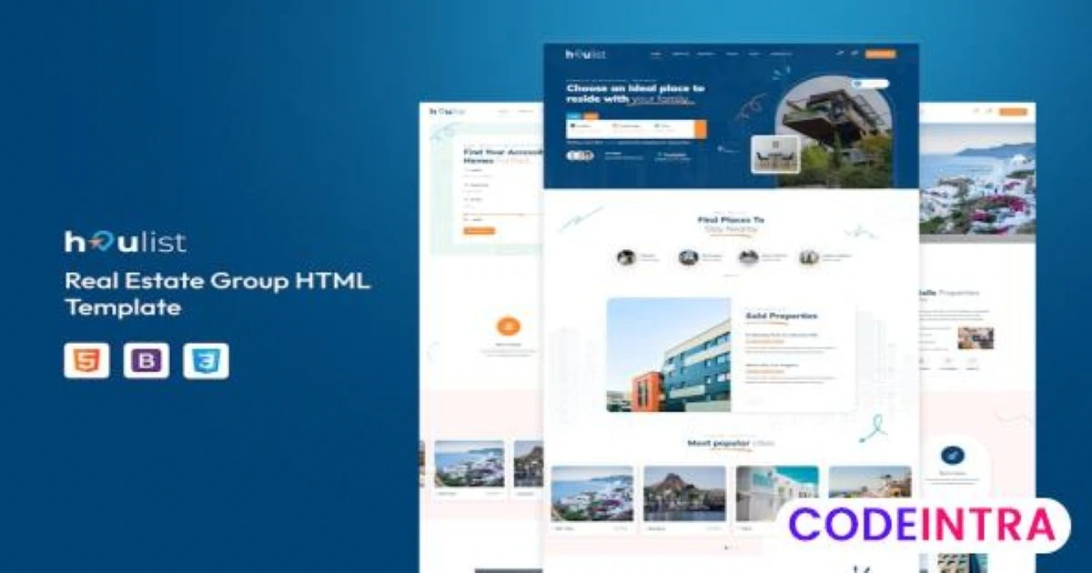 Houlist – Real Estate Group HTML Template - Codeintra