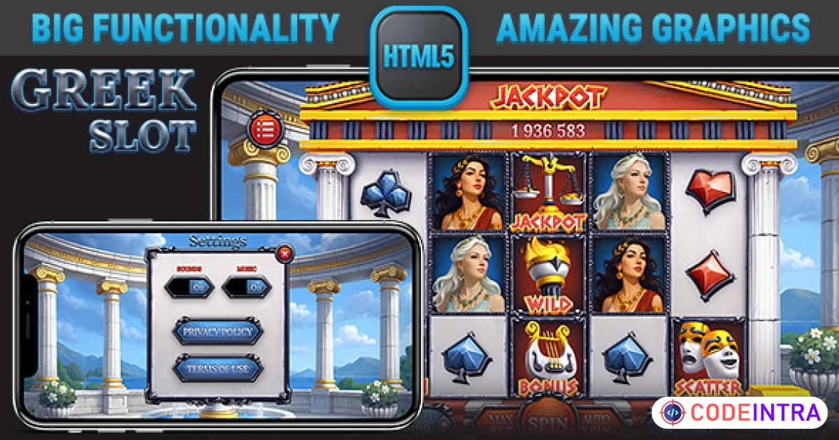 Product featured image HTML Responsive Slot • Greek Slot Casino Game - Codeintra