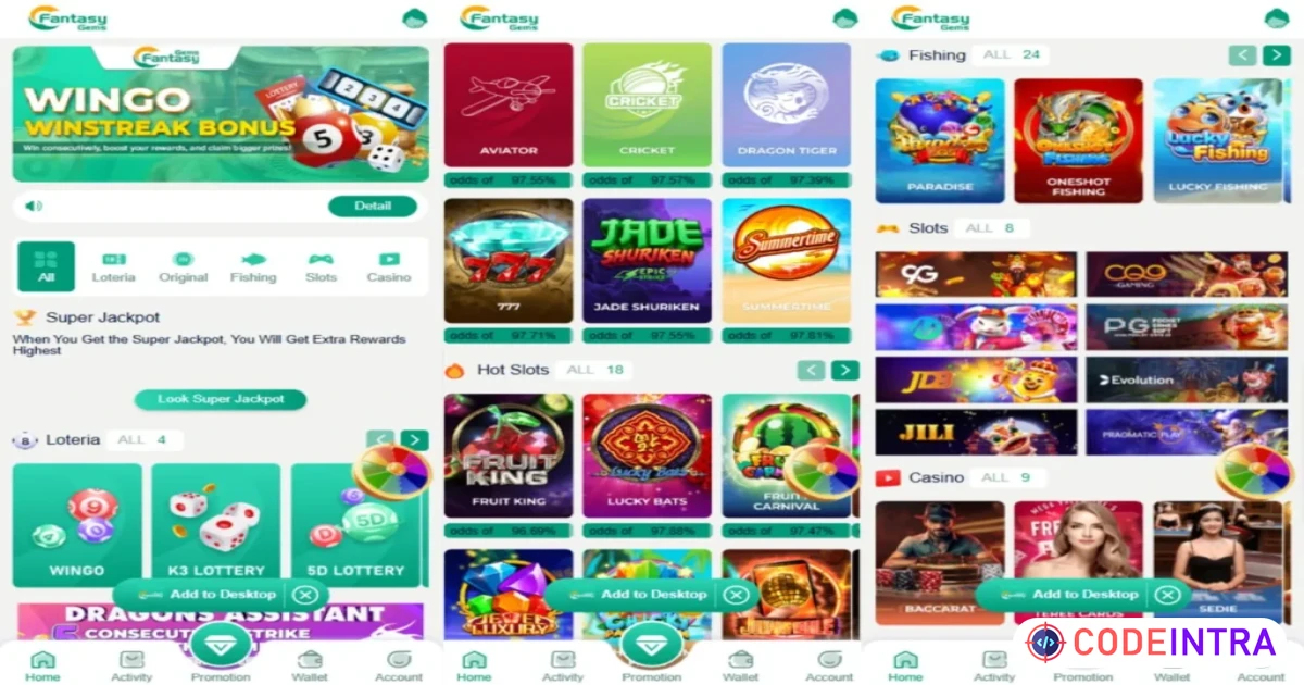 Product featured image IN999 GAME & Fantasy Gems New Colour Prediction Game Source Code - Codeintra