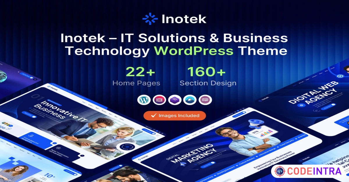 Product featured image Inotek - IT Solution and Business WordPress Theme - Codeintra