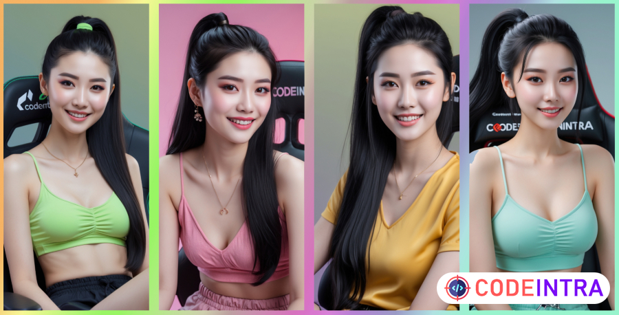 Japanese Gamer Girl - Luxury Girl AI Image Pack For AI Influencer - Codeintra