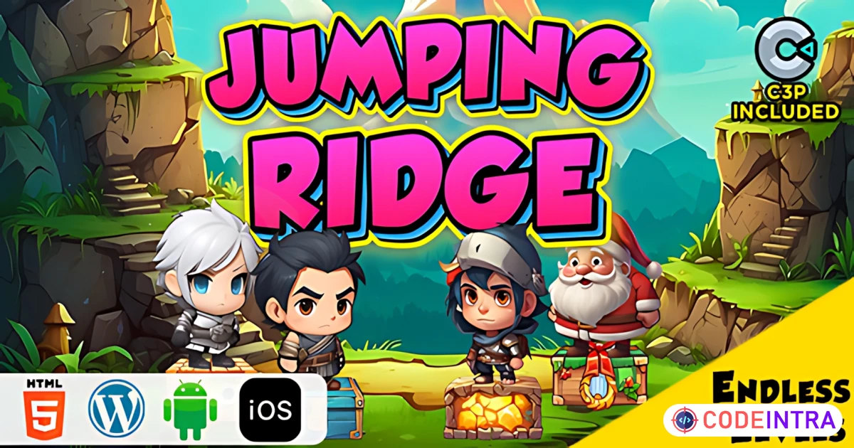 Jumping Ridge HTML5 Construct 3 Game - Codeintra