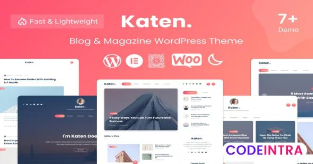 Katen - Blog & Magazine WordPress Theme - Codeintra