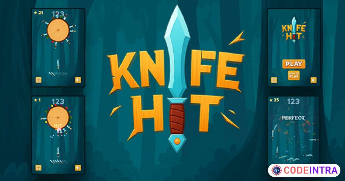 Product featured image Knife Hit Online HTML Game - Codeintra
