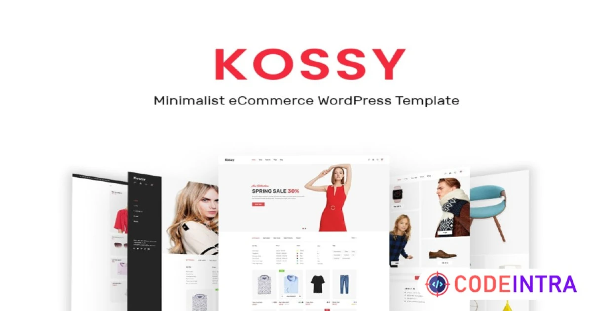 Kossy - Minimalist eCommerce WordPress Theme - Codeintra