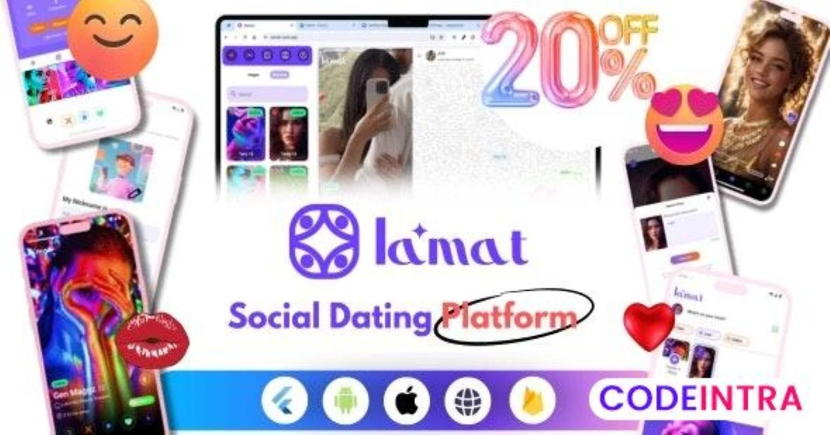 Lamat - Ultimate Online Dating Platform, Video Dat - Codeintra