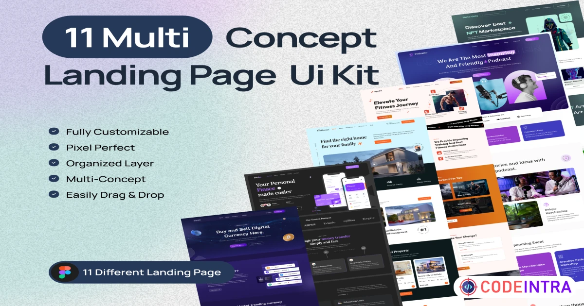 Landing page Bundle - Figma - Codeintra
